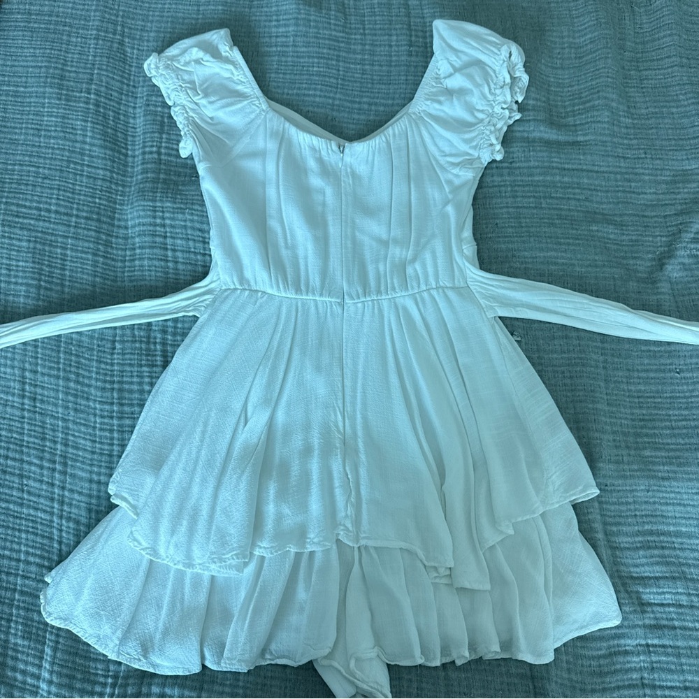 Altar'd State White Ruffle Romper - Picture 8 of 12